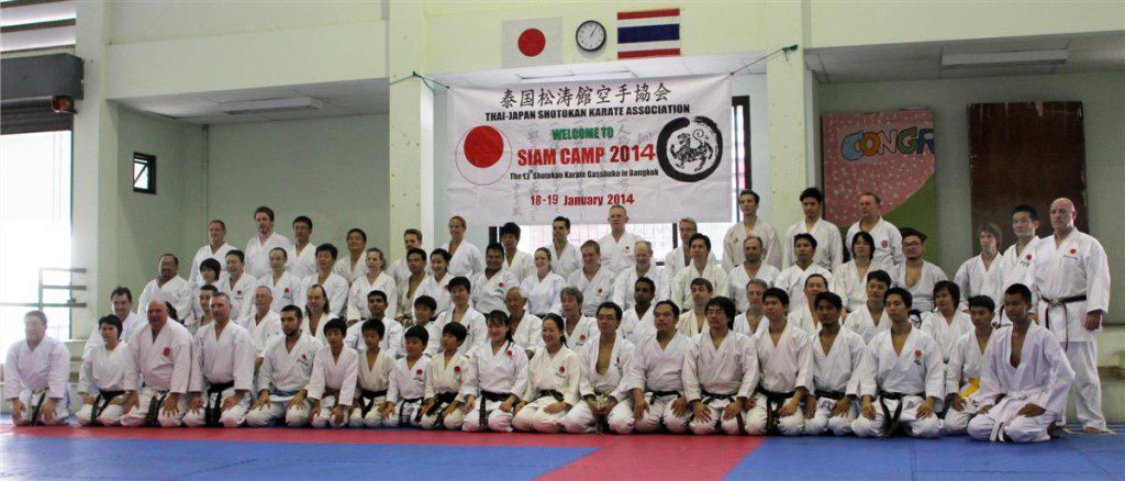 group photo at siam camp 2014 karate seminar