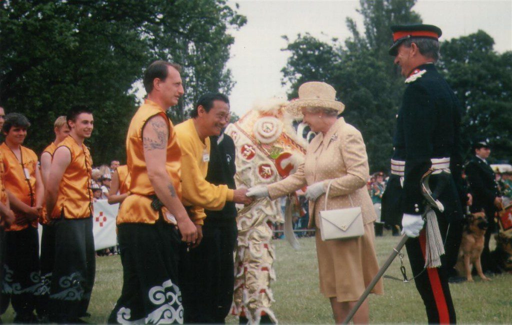 Iain Armstrong with Queen Elizabeth