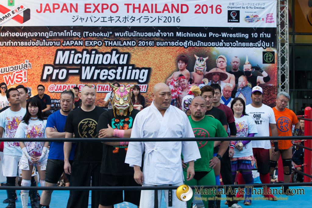 all fighters group photo at Japan Expo 2016 Bangkok