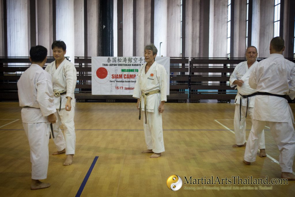 omura sensei teachung at seminar siam camp 2016