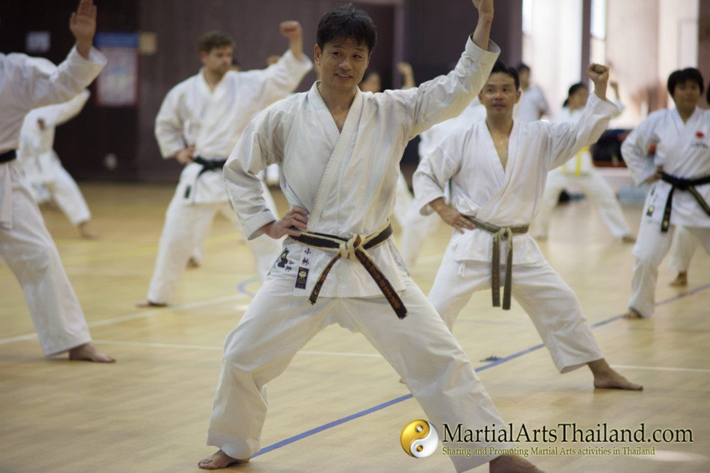student smiling at karate siam camp 2016