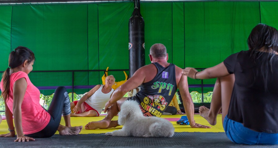 yoga class at Tree Roots Retreat Rayong