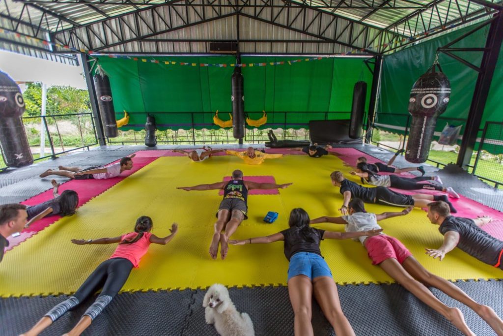 yoga class at Tree Roots Retreat Rayong