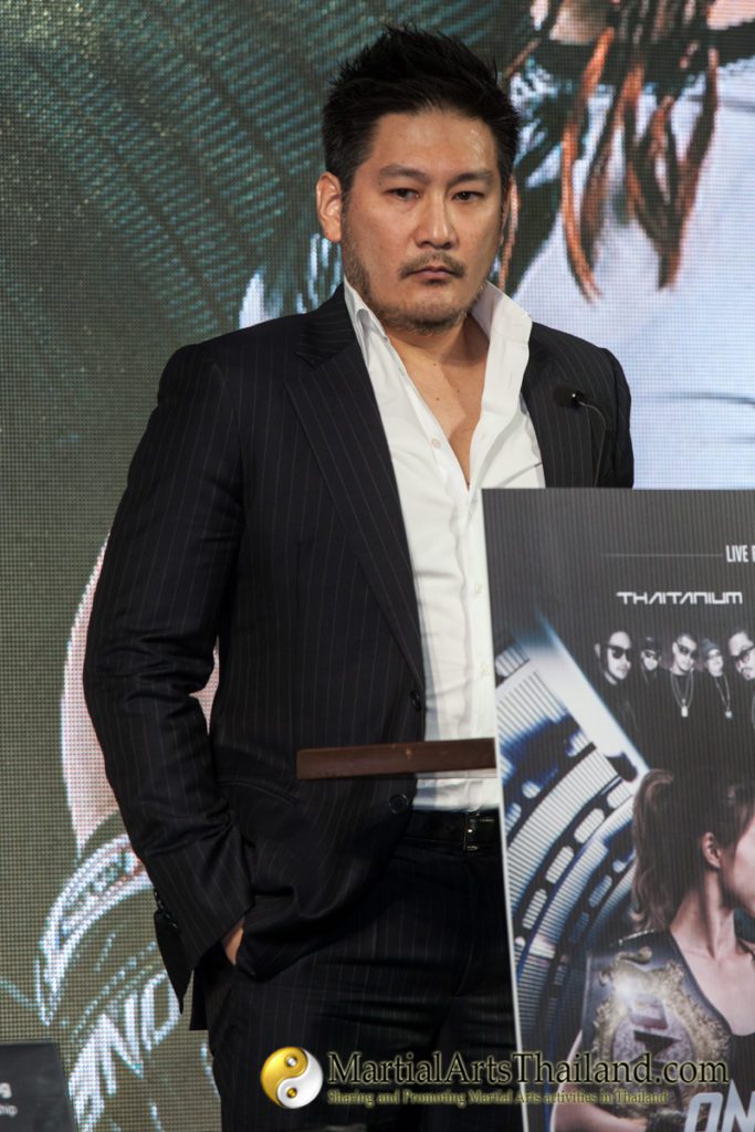 chatri at press conference for ONE warrior kingdom 2017