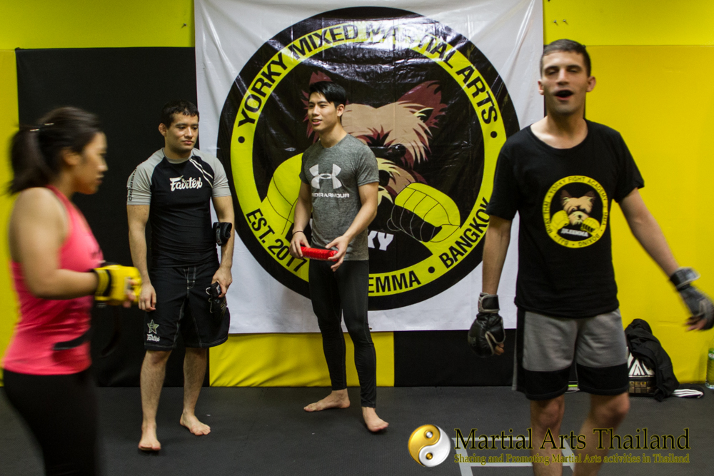 Nicholas JJ Lee Yorky MMA with students