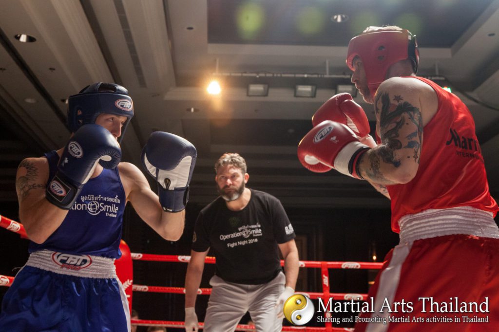 fighters on ring at Operation Smile Fight Night 2018 jon nutt