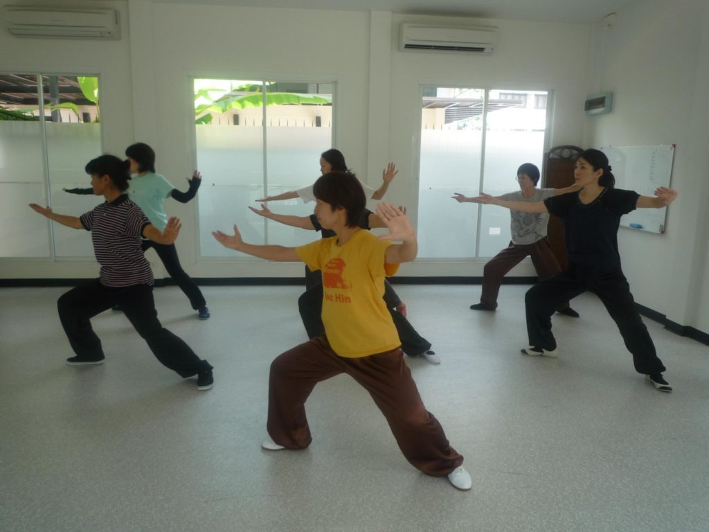 Taiji Chen Bangkok class practising