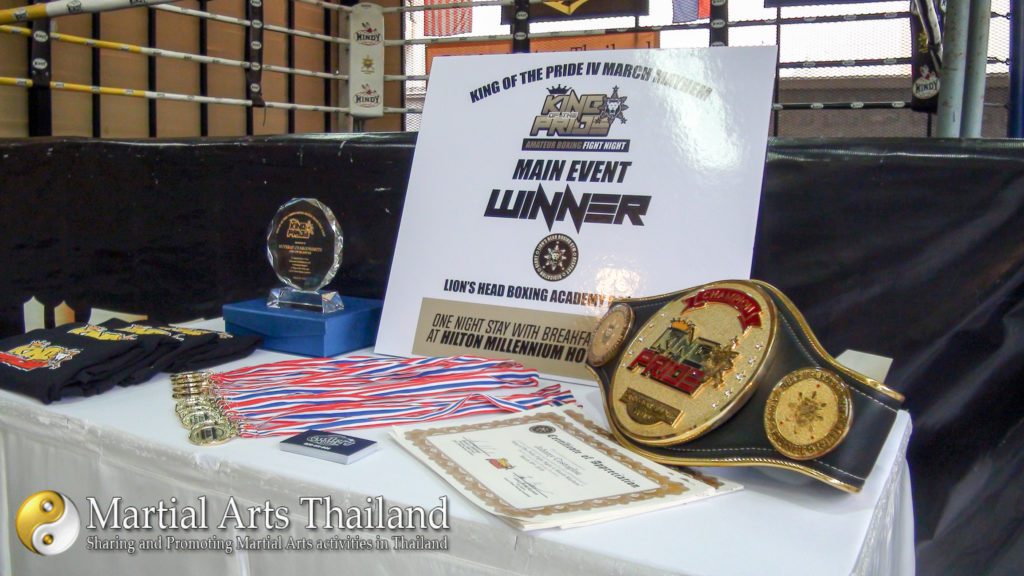 belt and medals for King of the pride 2019