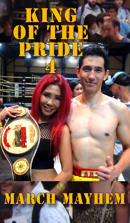 Kevin Gronlund with his mother after winning the belt at King of the pride 2019