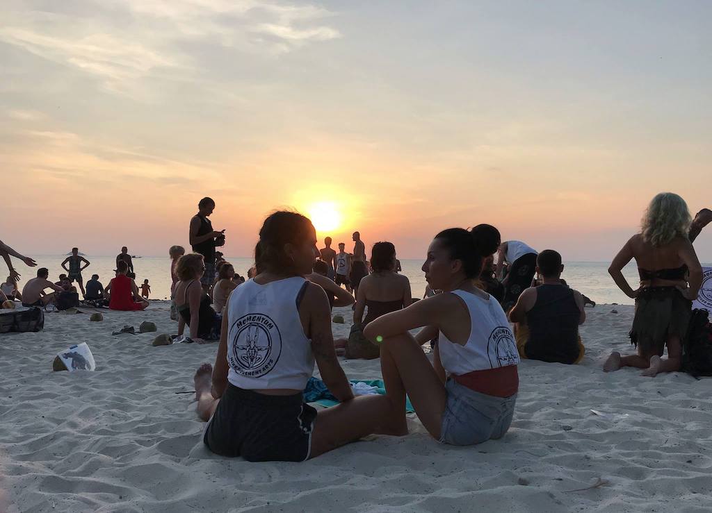 Momentum Mixed Movement Arts Koh Pangan beach sunset