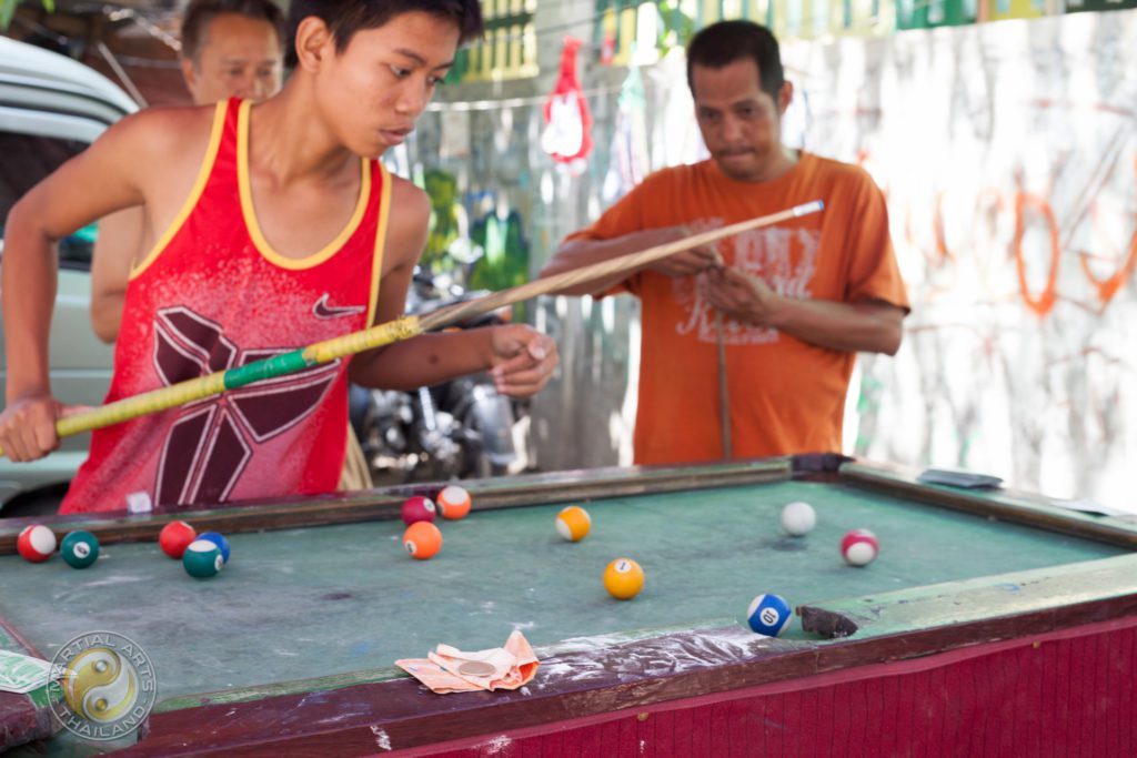 kids playing pool in cebu filippines