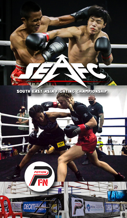 SEAFC Potion fight night thumb with Tetee Denman, Marie Ruumet and Po Denman picture collage